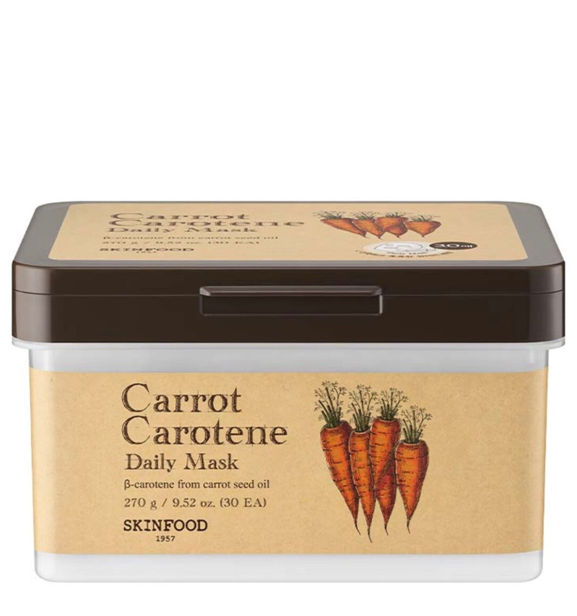 [SKINFOOD] Carrot Carotene Daily Mask Sheet (30pc)