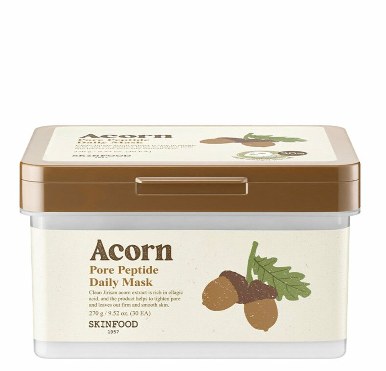 [SKINFOOD] Acorn Pore Peptide Daily Mask Sheet (30pc)