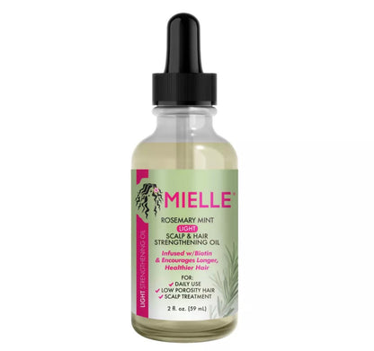 Mielle Rosemary Mint Light Scalp & Hair Strengthening Oil (2 oz)