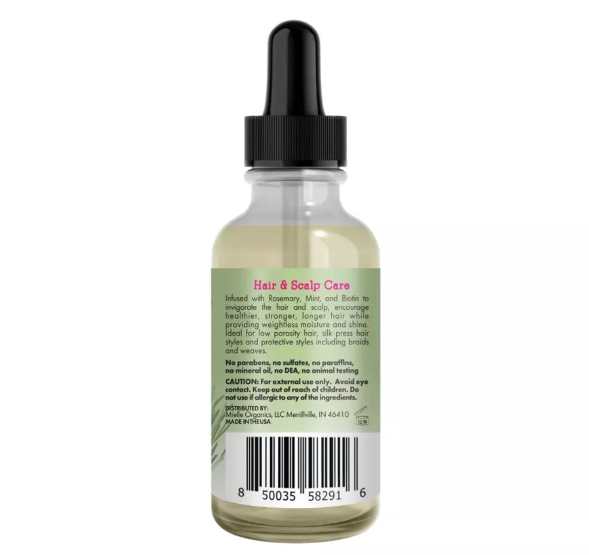 Mielle Rosemary Mint Light Scalp & Hair Strengthening Oil (2 oz)