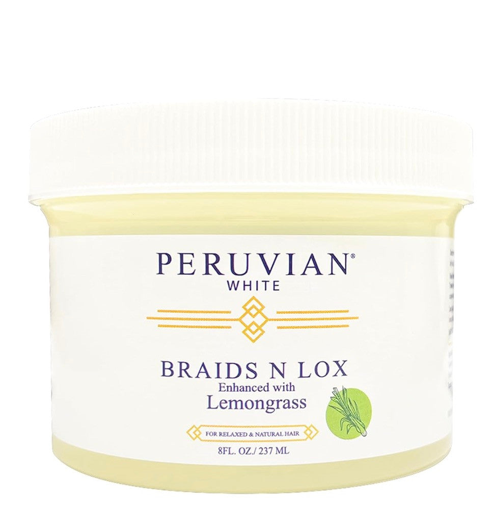 Peruvian White Braid, Loc & Edge Gel Extra Hold [Lemonglass]