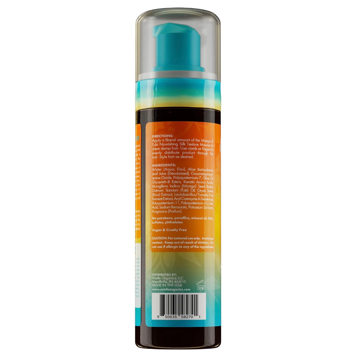 Mielle Mango Tulsi Nourishing Silk Texture Mousse (7.5 oz)
