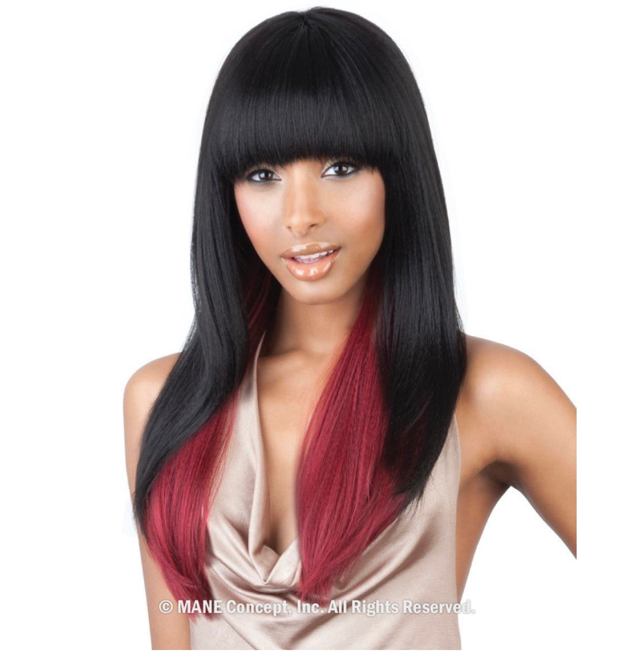 MANE CONCEPT Brown Sugar Human Hair Blend Full Wig - BS103
