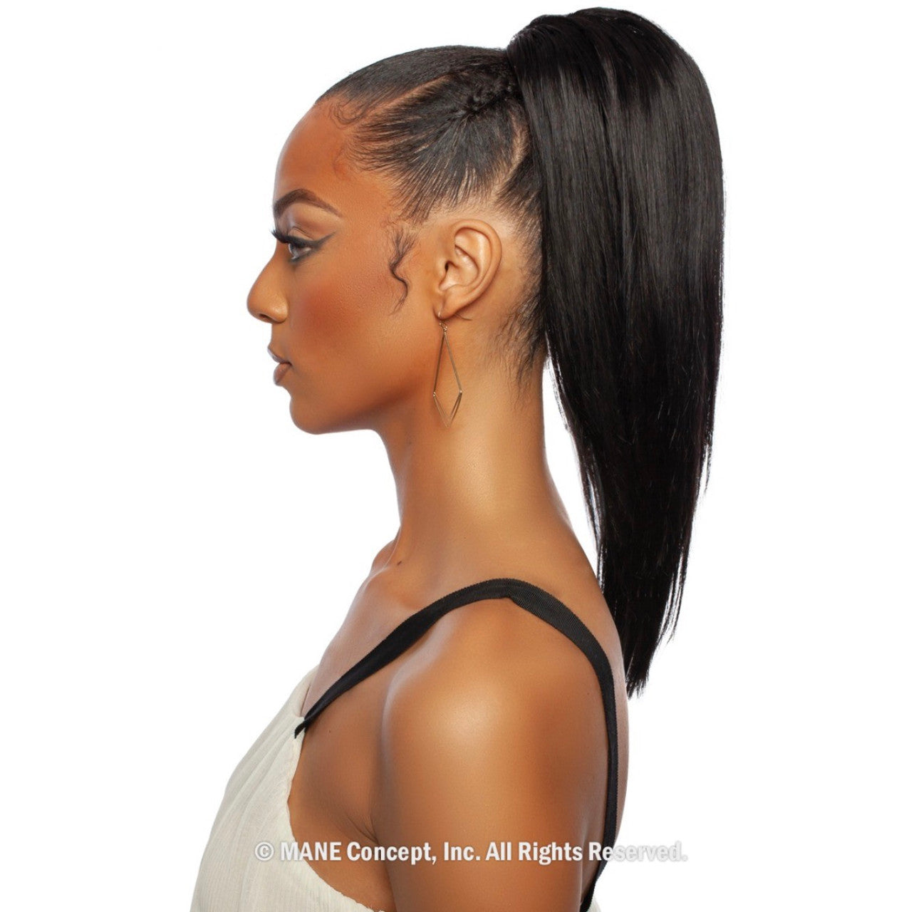MANE CONCEPT Pristine 100% Human Hair - STRAIGHT DRAWSTRING PONYTAIL (12"-16")