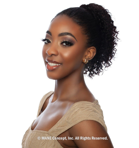 MANE CONCEPT Pristine 100% Human Hair - SPANISH WAVE DRAWSTRING PONYTAIL (12"- 16")