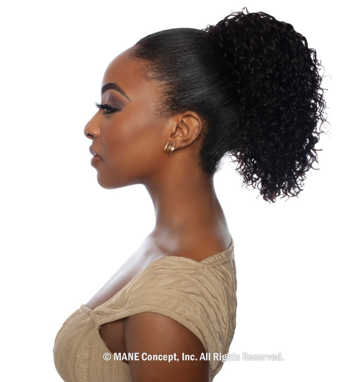 MANE CONCEPT Pristine 100% Human Hair - SPANISH WAVE DRAWSTRING PONYTAIL (12"- 16")