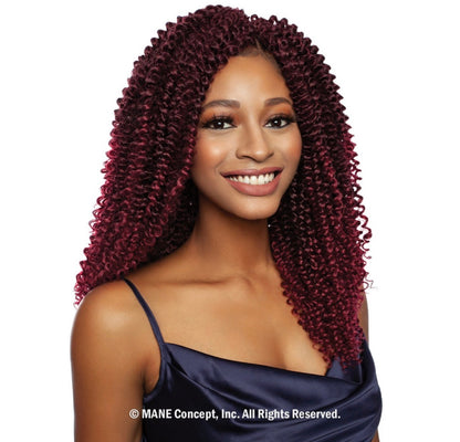 MANE CONCEPT Synthetic Afri Napural Crochet hair - 3X COILY WATER 12"