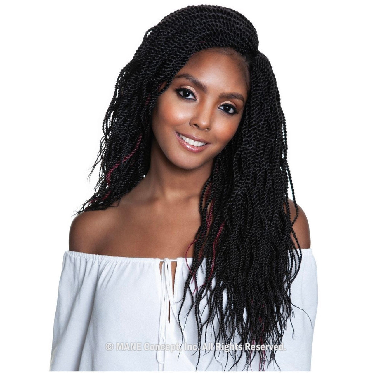 MANE CONCEPT Crochet hair - Afri Naptural 3X Pre-Stretched Wavy Senegal Twist 18"