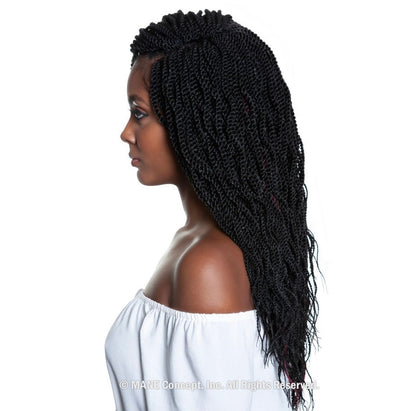 MANE CONCEPT Crochet hair - Afri Naptural 3X Pre-Stretched Wavy Senegal Twist 18"