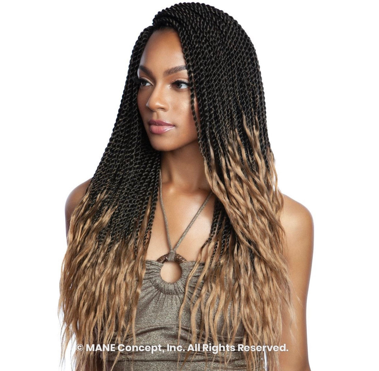 MANE CONCEPT Crochet hair - Afri Naptural 3X Pre-Stretched Kritz Senegal Twist 18"
