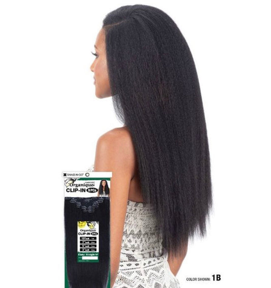 SHAKE N GO Organique  Mastermix Synthetic Clip In Extension - KINKY STRAIGHT 18" (9pcs)
