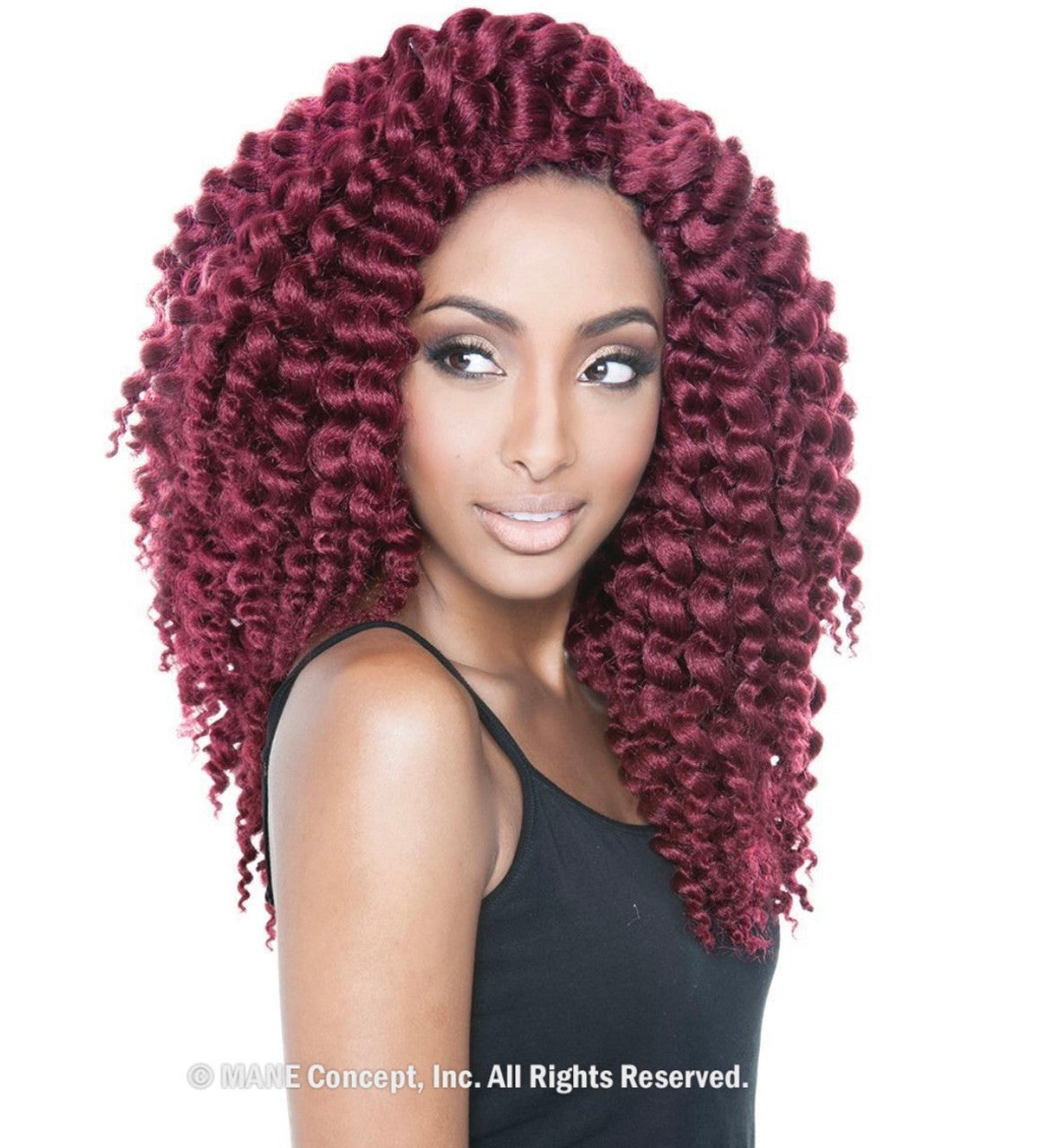 MANE CONCEPT Afri-Naptural Synthetic Pre-twisted Crochet Braid - 2X SENEGAL BANTU TWIST 12"