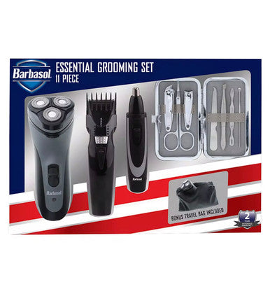 BARBASOL Essential Grooming Set (11 pcs)