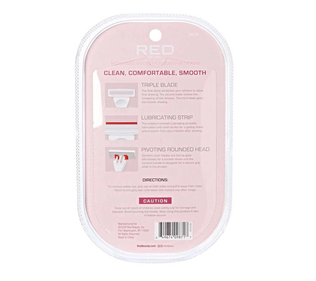 RED Silky Glide Razor (3pcs)