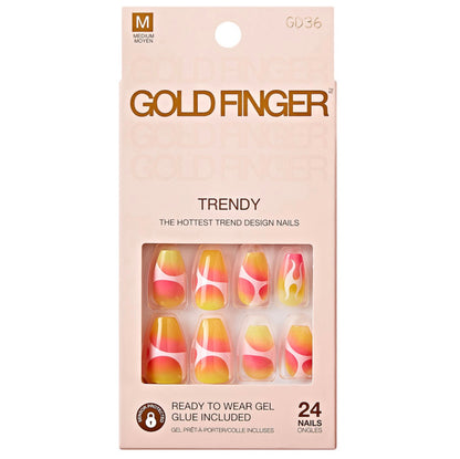 KISS Gold Finger Trendy Nail - Same Friends