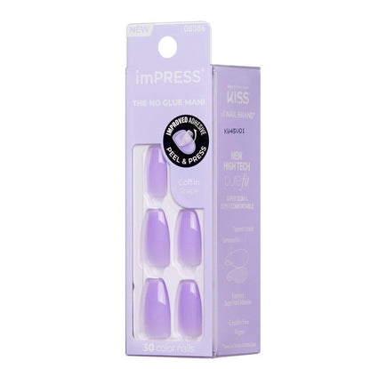 KISS Impress Color MS Nail -  Lavender Jello