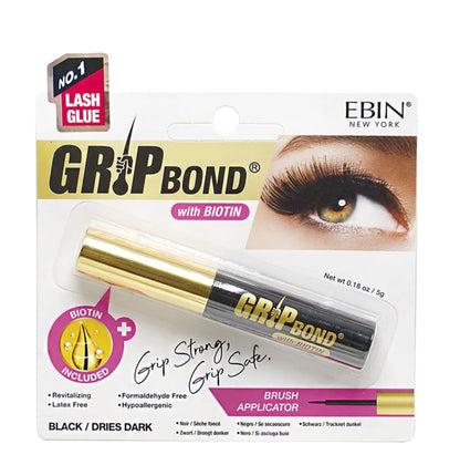 Ebin New York Grip Bond Eyelash Adhesive with Biotin