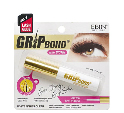 Ebin New York Grip Bond Eyelash Adhesive with Biotin
