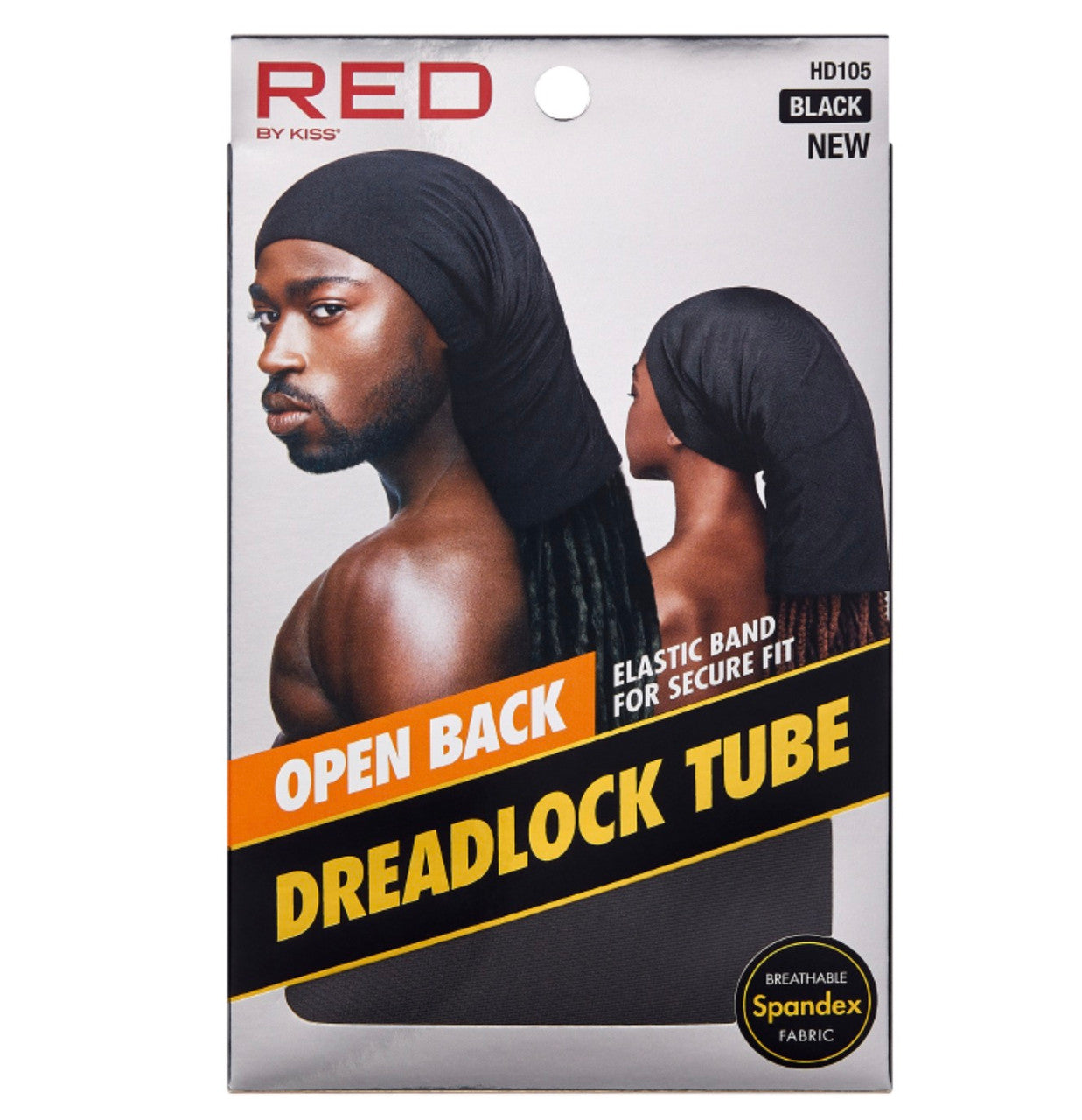RED Open Back Dreadlock Tube Cap
