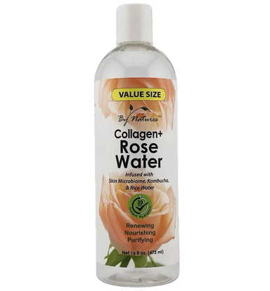 By Natures Collagen + Rose Water (16 oz)