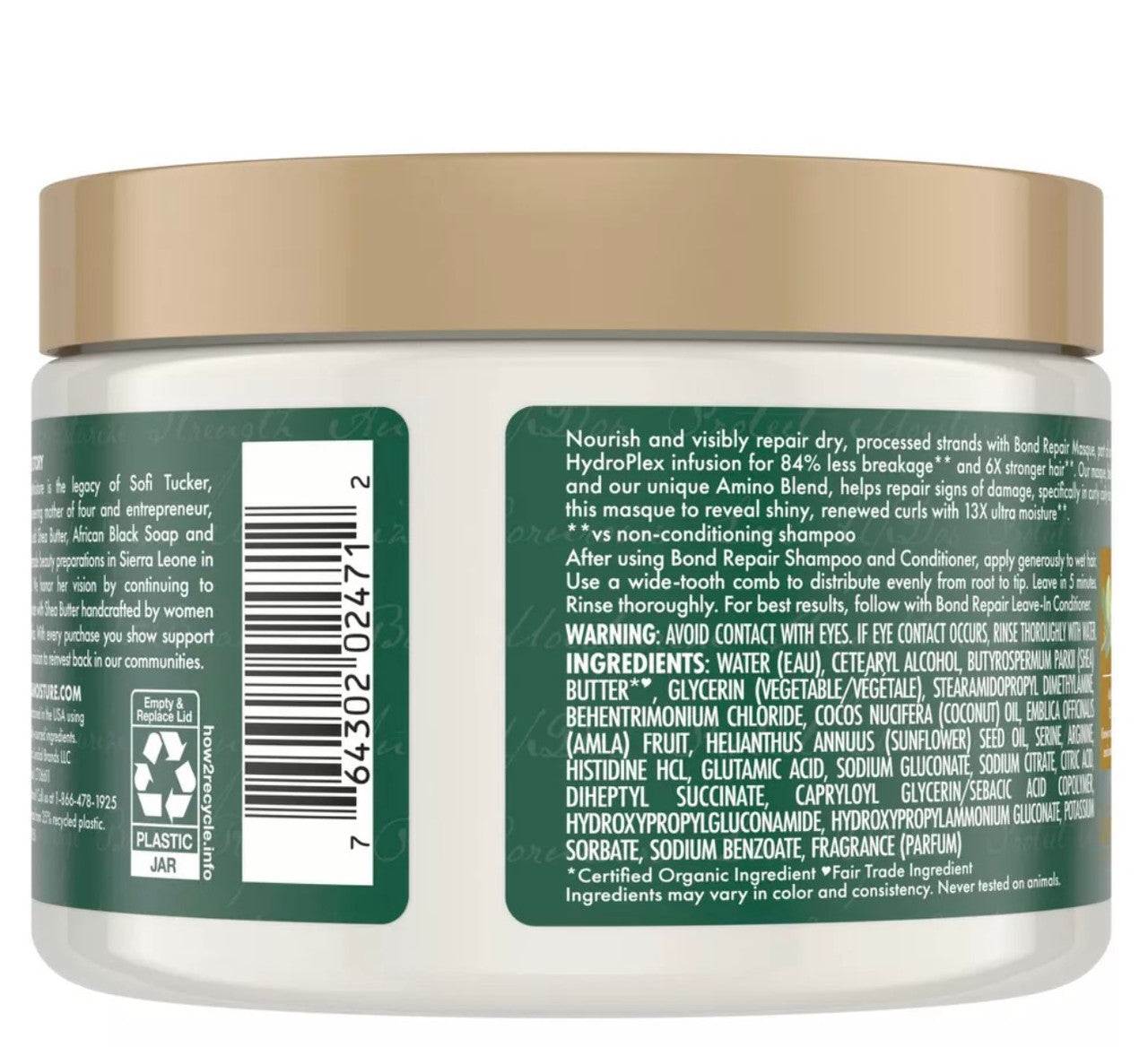 SheaMoisture Bond Repair Hair Masque (11 oz)
