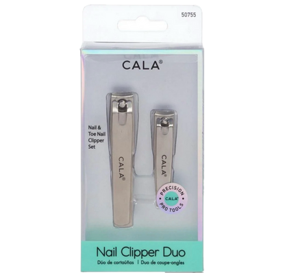 CALA Pro Nail Clipper Duo (Silver)