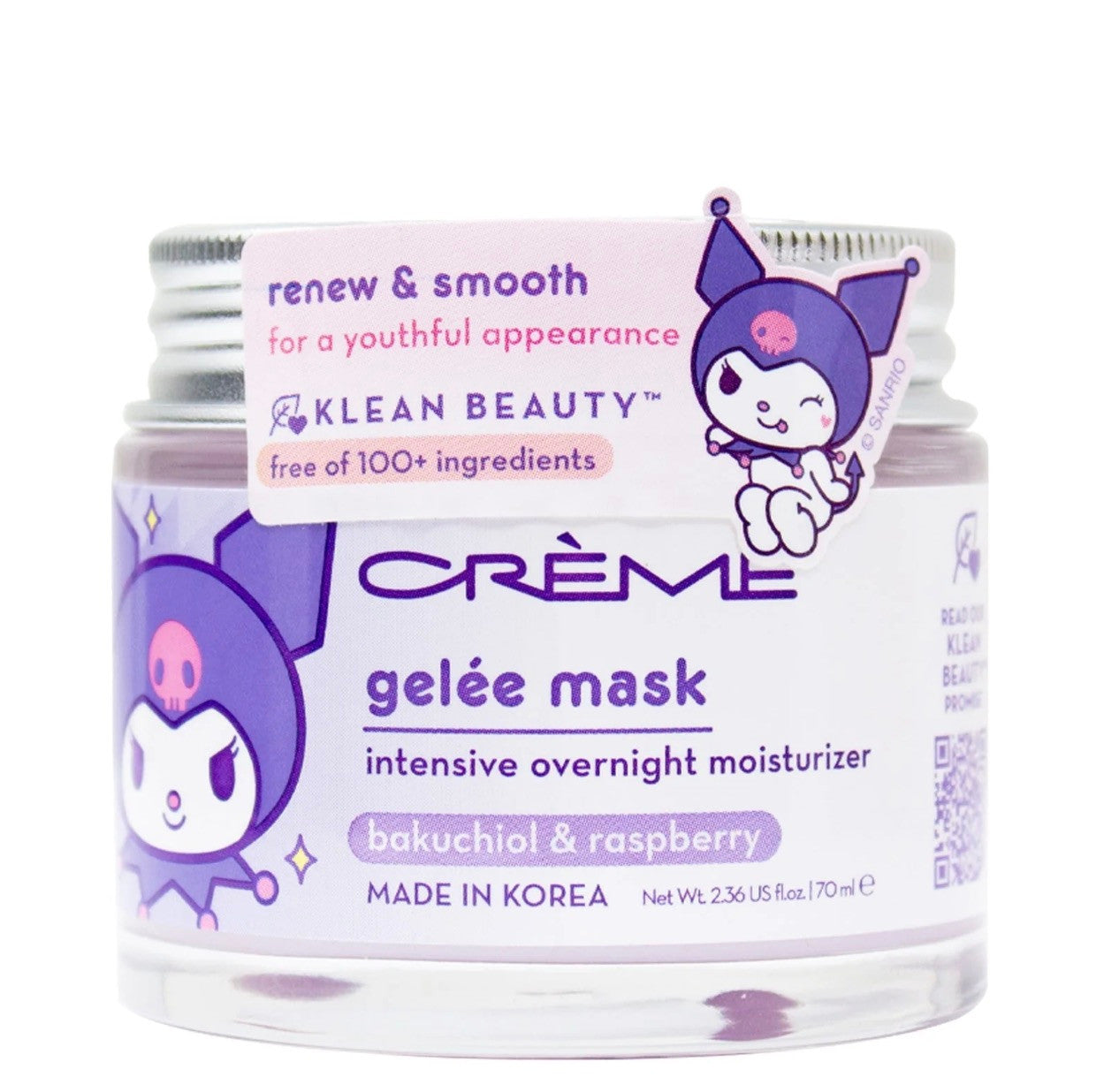 THE CREME SHOP Kuromi Klean Beauty Gelee Mask (2.36oz)