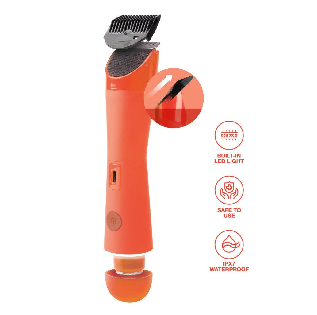 NICKA K Magic Trim 2-IN-1 Versatile Body Trimmer & Shaver