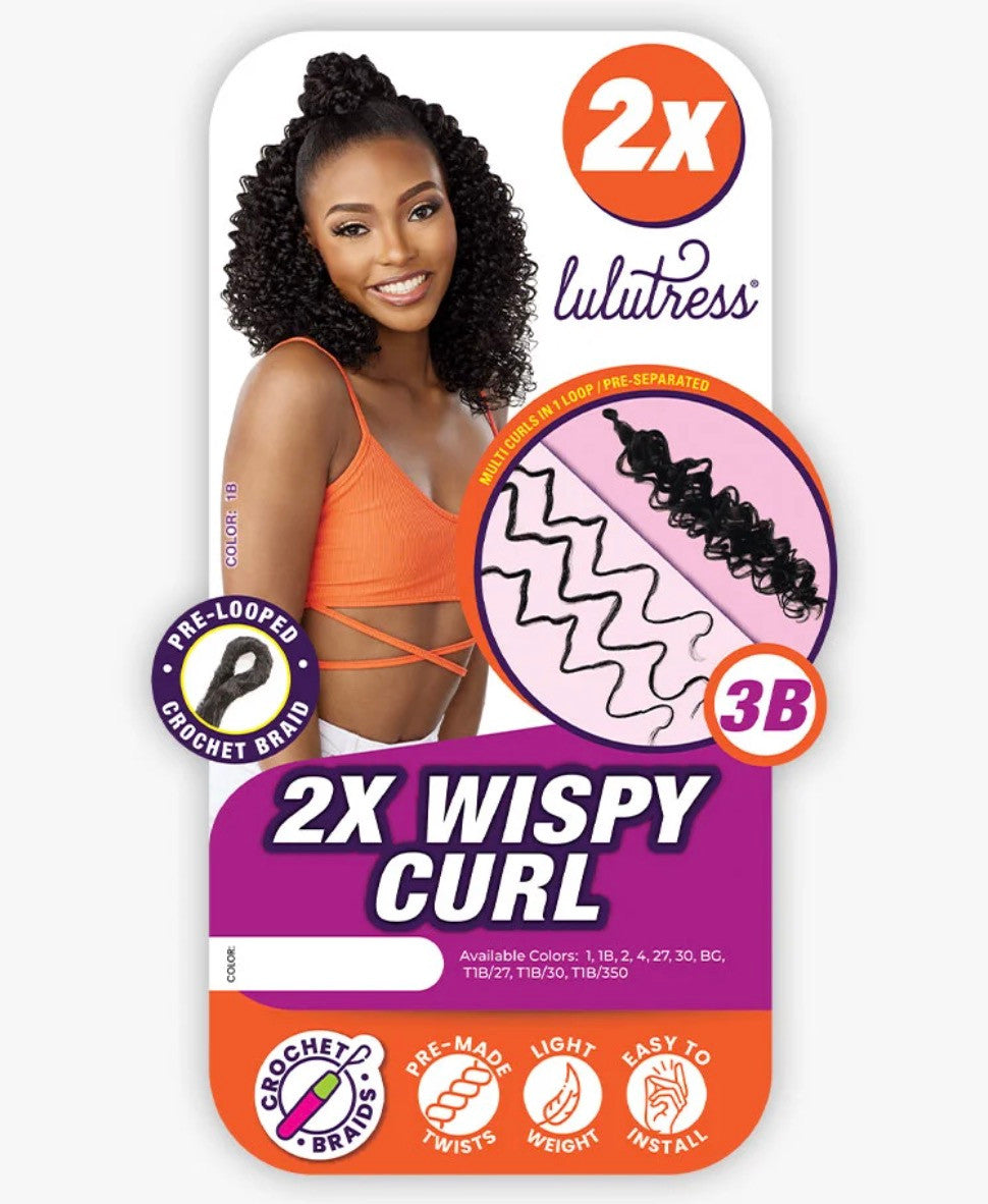 SENSATIONNEL Lulutress Crochet Braid - 2X Wispy Curl 3B
