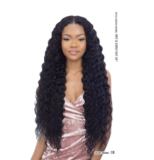Mayde Beauty Synthetic Bloom Bundle Weave - Wet & Curly 001 (24"-30")