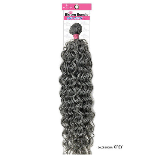 Mayde Beauty Synthetic Bloom Bundle Weave - Wet & Curly 001 (24"-30")