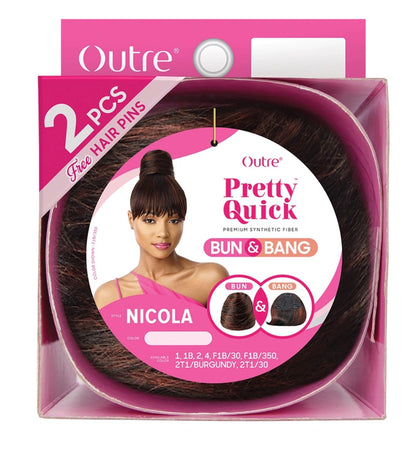 OUTRE Synthetic Pretty Quick Bun X Bang - NICOLA