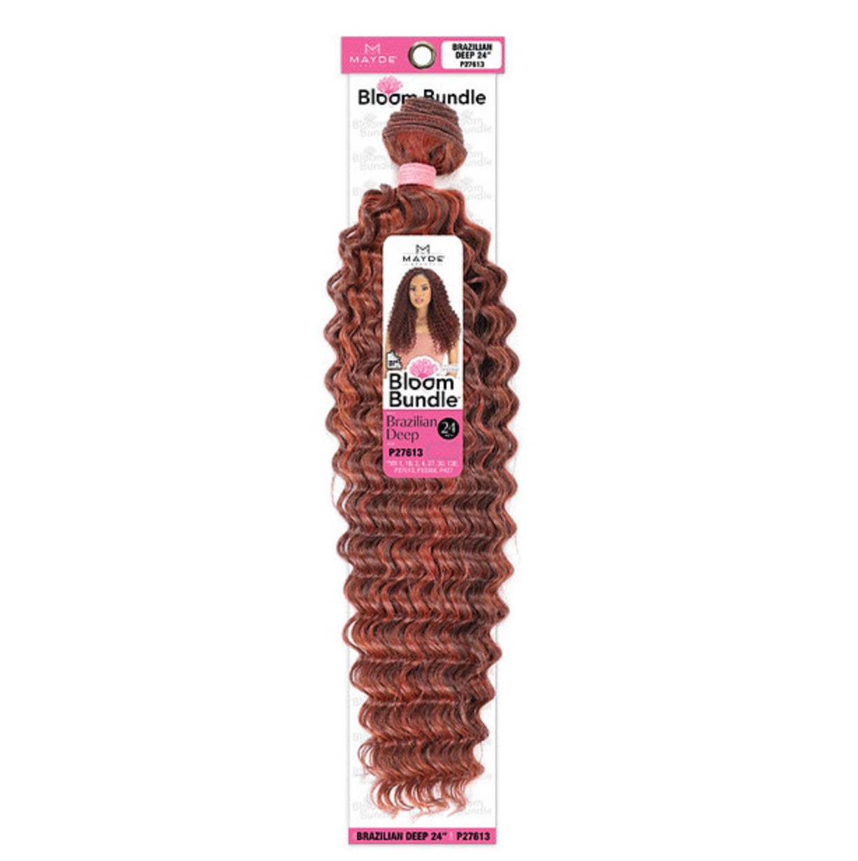 Mayde Beauty Synthetic Bloom Bundle Weave - BRAZILIAN DEEP 24"
