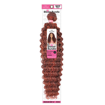 Mayde Beauty Synthetic Bloom Bundle Weave - BRAZILIAN DEEP 24"