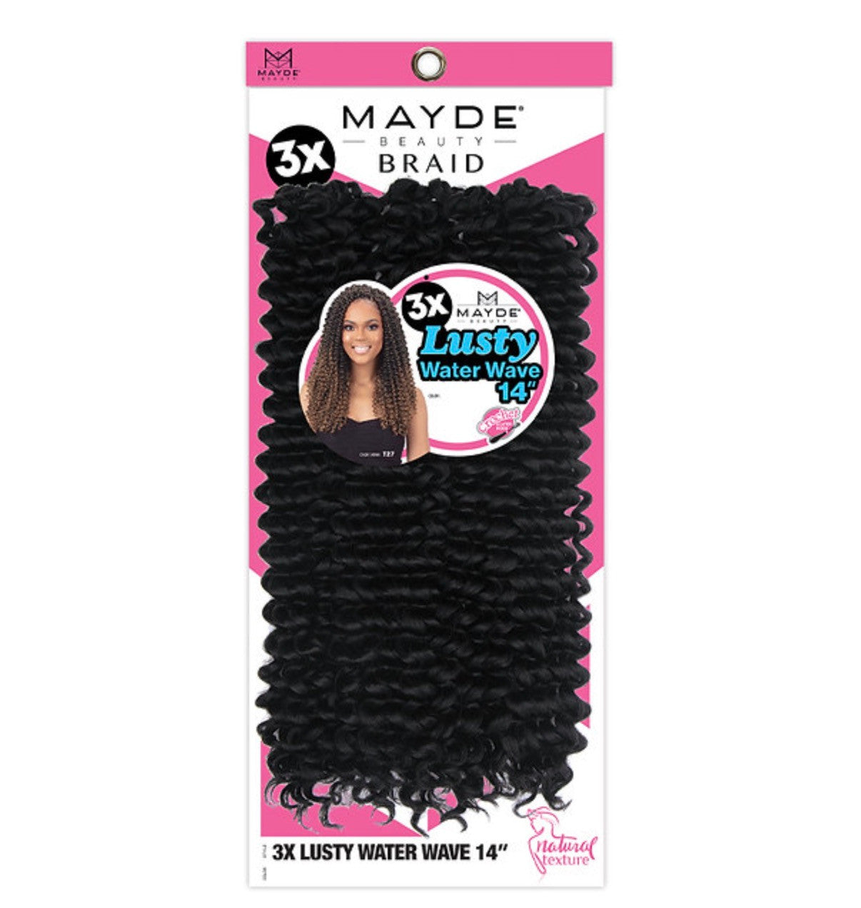Mayde Beauty Synthetic Crochet Braids - 3X Lusty Water Wave 14"