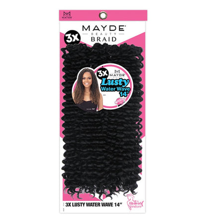 Mayde Beauty Synthetic Crochet Braids - 3X Lusty Water Wave 14"