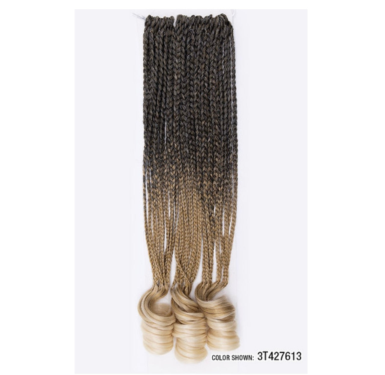 Mayde Beauty Synthetic Crochet Braids - 3X French Curl Braid 22”