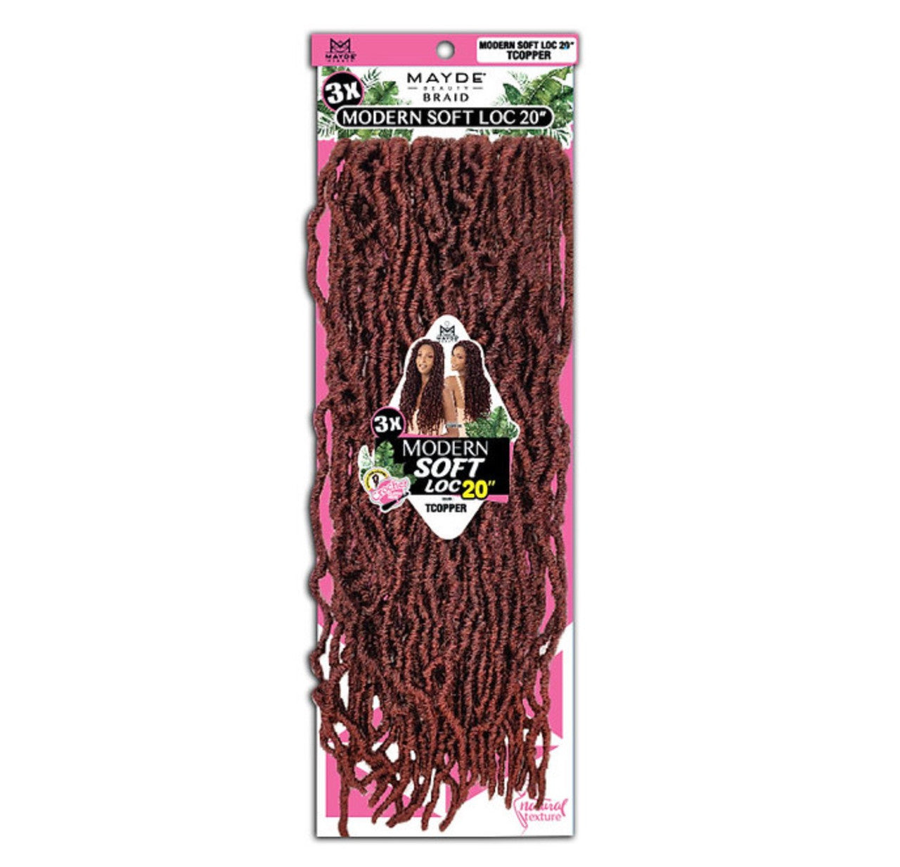 Mayde Beauty Synthetic Crochet Braids - 3X Modern Soft Loc 20"