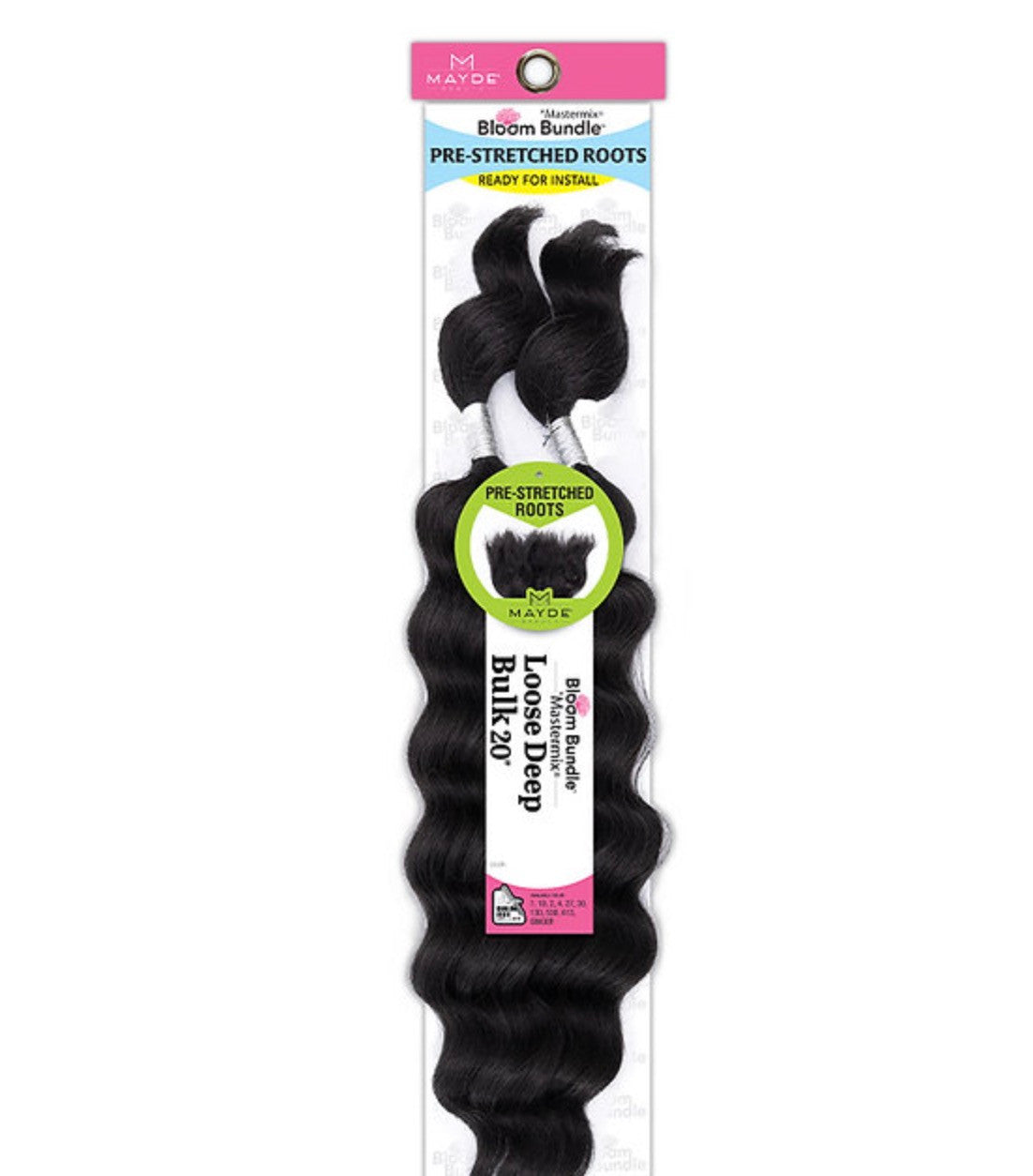 Mayde Beauty Synthetic Bloom Bundle Weave - Loose Deep Bulk 20”