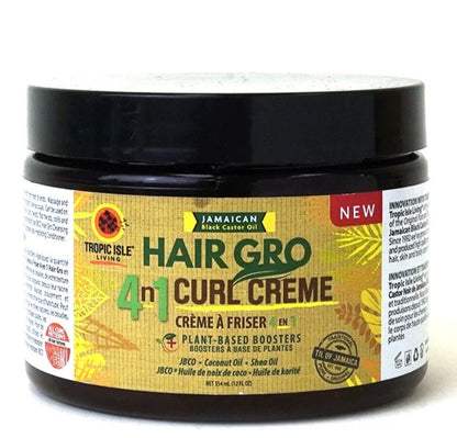 Tropic Isle Jamaican Black Castor Oil Hair Gro 4n1 Curl Creme (12 oz)