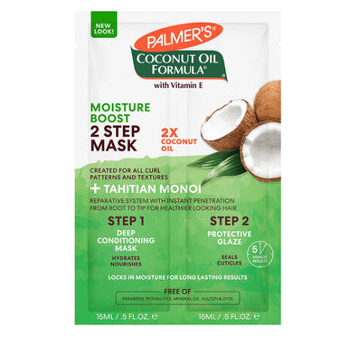 Palmers Coconut Oil Formula Moisture Boost 2-Step Mask (1 oz)