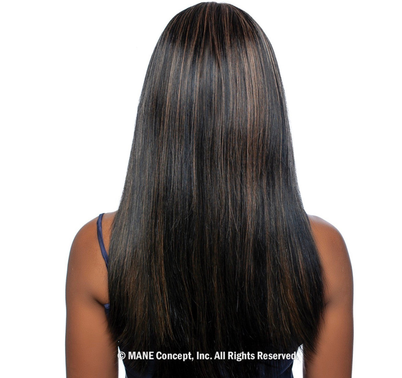 MANE CONCEPT 100% Unprocessed Human Hair Trill Full Wig - Full Bang Straight 22"