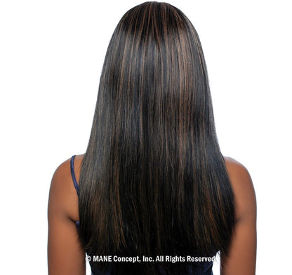 MANE CONCEPT 100% Unprocessed Human Hair Trill Full Wig - Full Bang Straight 22"