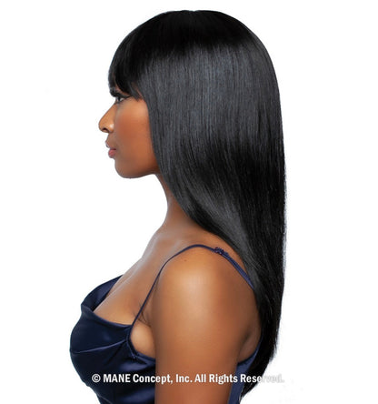 MANE CONCEPT 100% Unprocessed Human Hair Trill Full Wig - Full Bang Straight 22"
