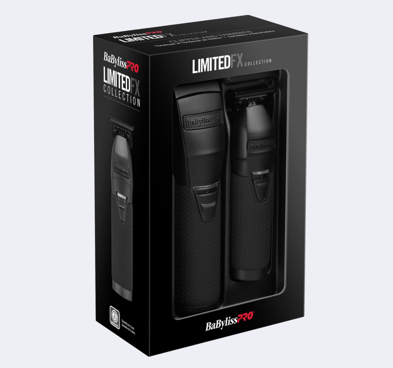 BaBylissPRO LimitedFX Black Trimmer & Clipper Gift Set
