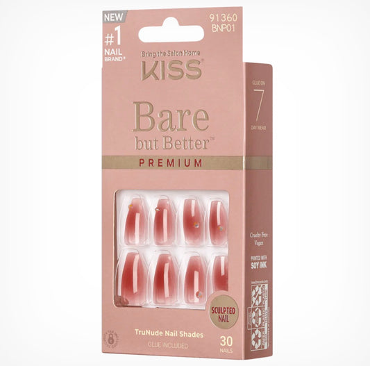KISS Bare But Better Premium Nails - Shine