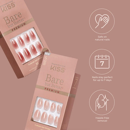 KISS Bare But Better Premium Nails - Shine
