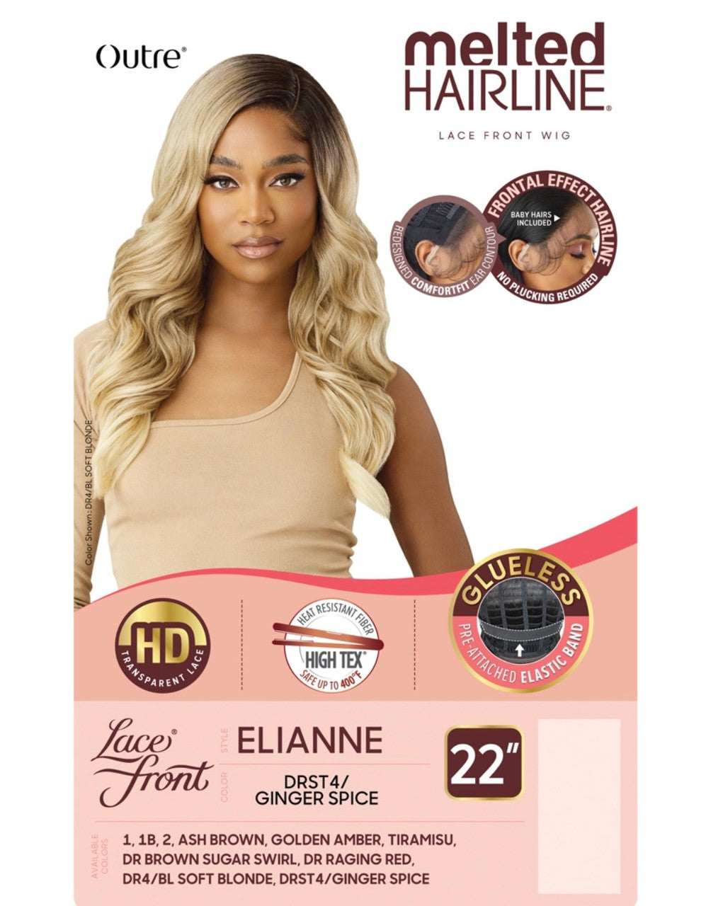 OUTRE Synthetic Melted Hairline HD Lace Front Wig - Elianne