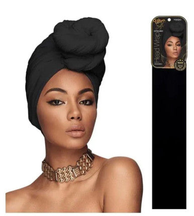 Cotton Jersey Head Wrap (Black)