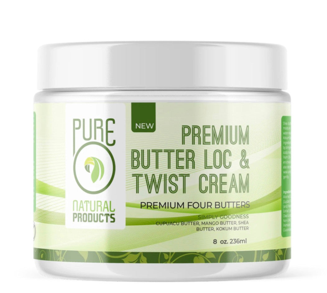 Pure O Natural Premium Butter Loc & Twist Cream (8 oz)